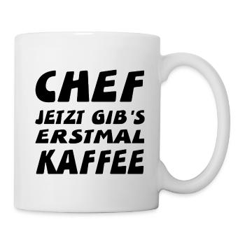 Chef - Tasse - Weiß - Rechts
