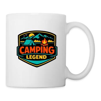 Camping Legende Shield - Tasse - Weiß - Rechts