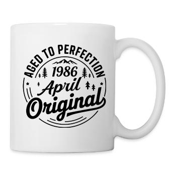 avril 1986 – Légende des sommets et montagnes - Mug blanc - blanc - Droite