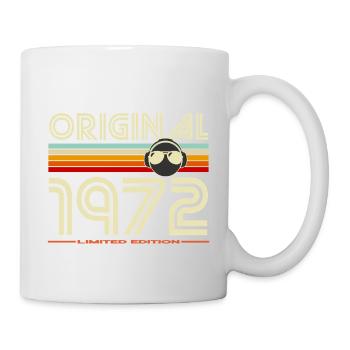 Original 1972 Retro Casque Vintage - Mug blanc - blanc - Droite