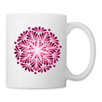 Luminous Pink Mandala - Mug - white - Right