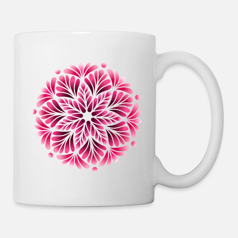 Mandala de l’Ombre de la Baie Mystique - Mug blanc - blanc