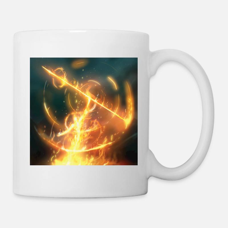 Lance de feu - Mug blanc - blanc