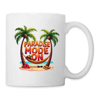 Paradise Mode On - Tasse - Weiß - Rechts