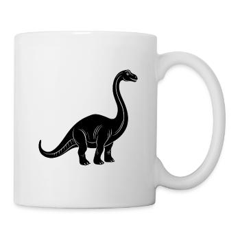 Dinosaurier Brontosaurus - Tasse - Weiß - Rechts