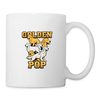 Design des chiens Pop Art Golden Retriever - Mug blanc - blanc - Droite