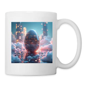 Ostern in der Zukunft - Tasse - Weiß - Rechts