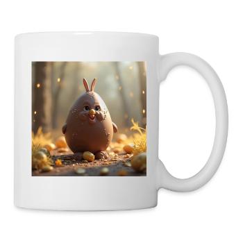 un lapin de pâques - Mug blanc - blanc - Droite