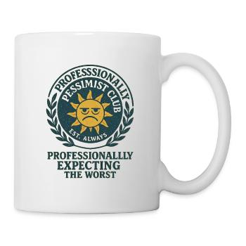 Skeptische Sonne Spruch - Tasse - Weiß - Rechts