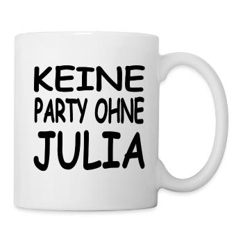 Julia - Tasse - Weiß - Rechts