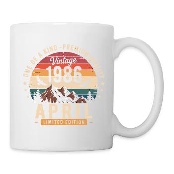 Vintage-Jubiläum April 1986 April 1986 - Tasse - Weiß - Rechts