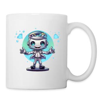 Small space robot in a suit - Mug - white - Right