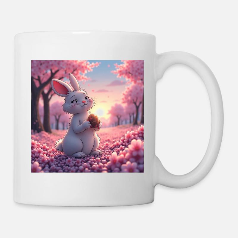 Manga drawing of a cute rabbit - Mug - white