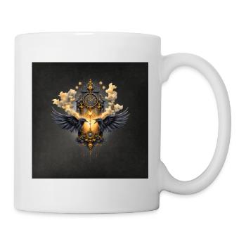 Dark Gold Winged Watch - Mug - white - Right