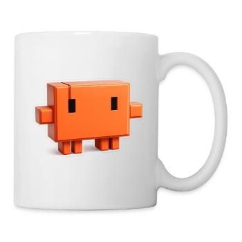 Claude Code Pixel 3D Mascot Cute Dev Sticker - Mug - white - Right