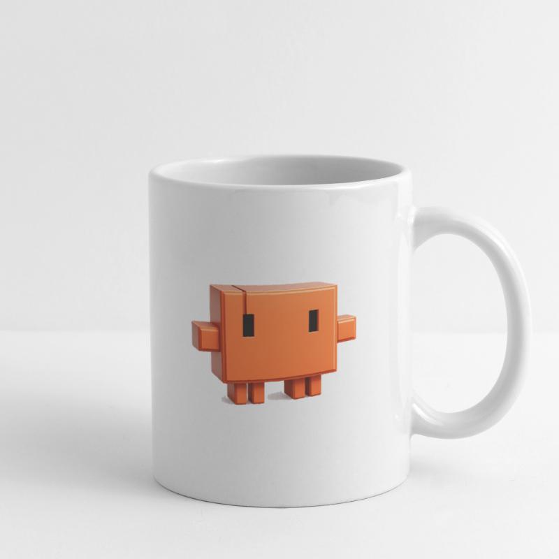 Claude Code Pixel 3D Mascot Cute Dev Sticker Mug