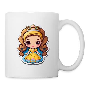 Golden Princess Cartoon Jewelry - Mug - white - Right