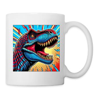 Dinosaurier - Tasse - Weiß - Rechts