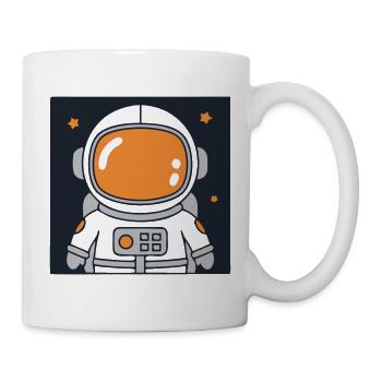 Frenchie Astronaut Space Colorful - Mug - white - Right