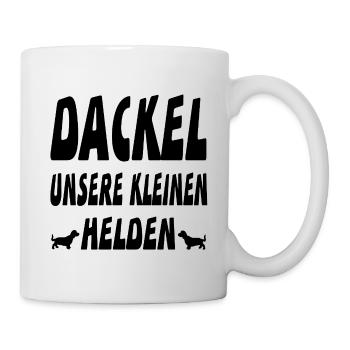 Dackel - Tasse - Weiß - Rechts