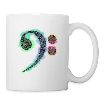 Zentangle Bass Wrench - Mug - white - Right