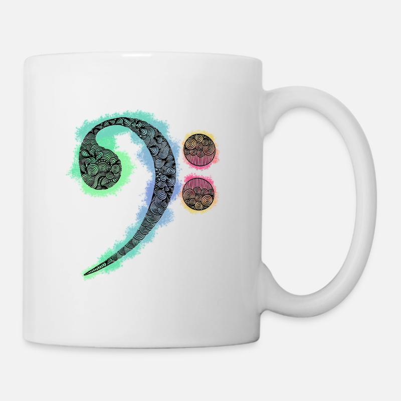 Zentangle Bass Wrench - Mug - white
