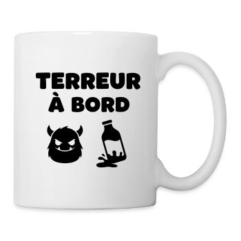 Terreur à bord - Mug blanc - blanc - Droite