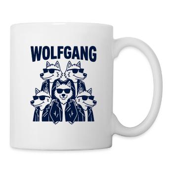Jeu de mots drôle avec Wolfgang Bande - Mug blanc - blanc - Droite