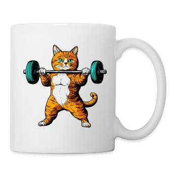 Fitness des chats - Mug blanc - blanc - Droite