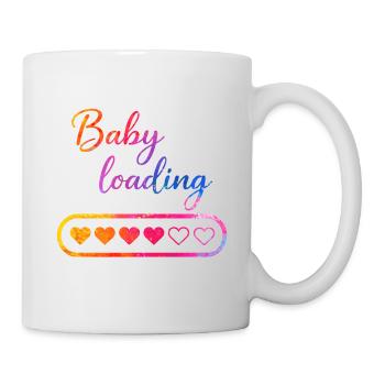 Cœur de chargement de bébé - Mug blanc - blanc - Droite