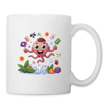 Colorful fruit squid - Mug - white - Right