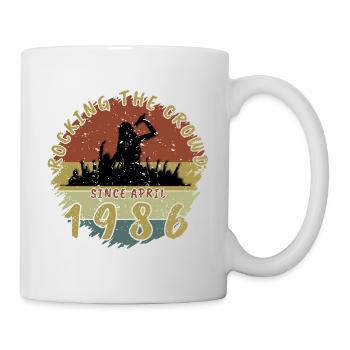 40th Birthday Rocking the crowd SNG 04/1986 - Mug - white - Right
