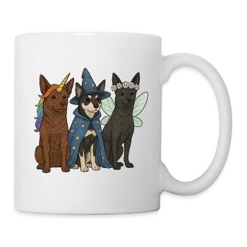 Magical Fantasy Dogs - Australian Kelpie Dogs - Mug - white - Right