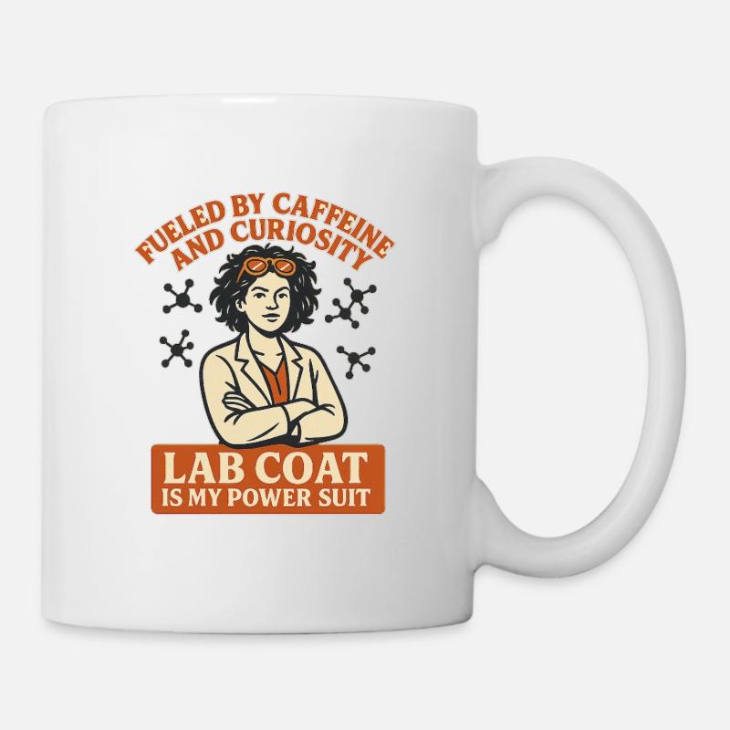 Lab Coat Power-Suit Coffee - Mug - white