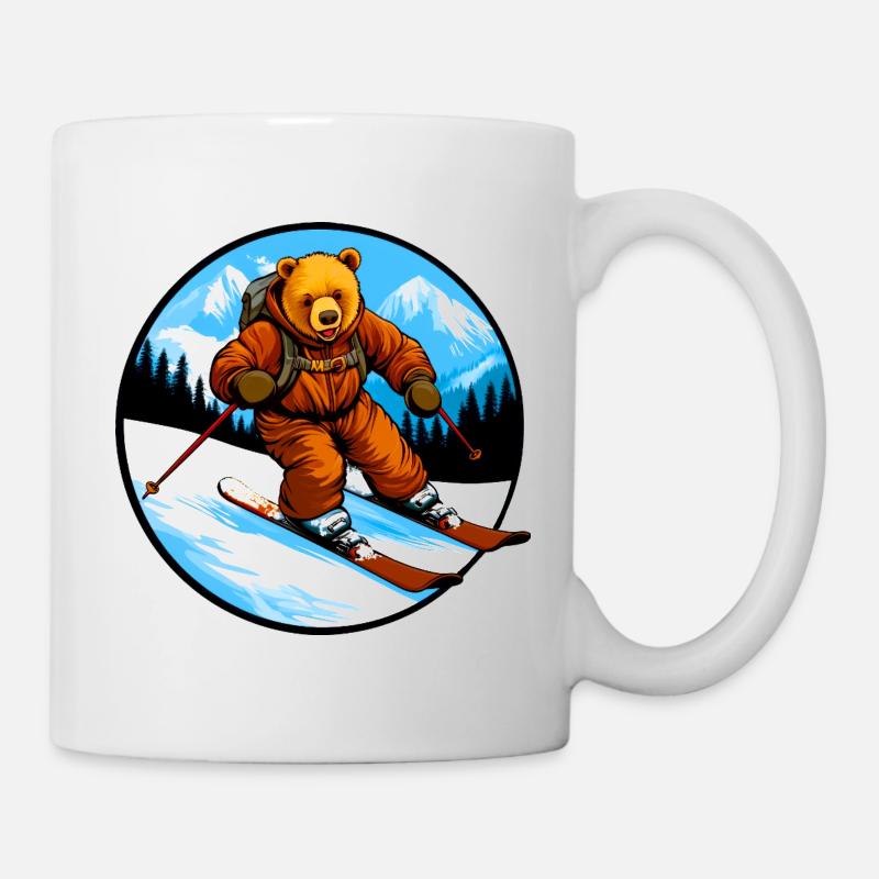 Ski Bär - Tasse - Weiß