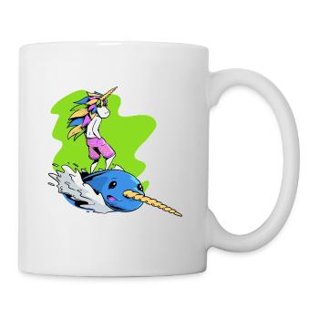 Surfer Unicorn - Mug - white - Right