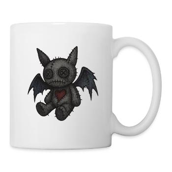 Gestepptes Monster mit Flügeln - Tasse - Weiß - Rechts