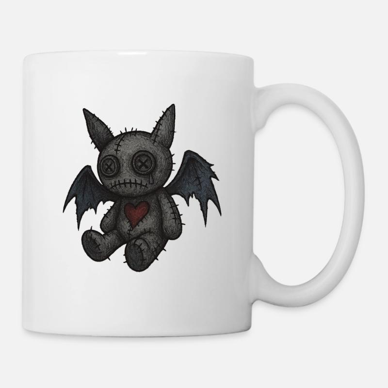 Monstre matelassé avec des ailes - Mug blanc - blanc