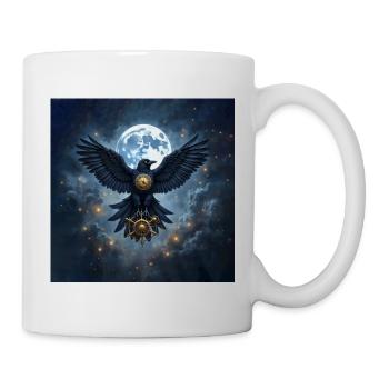Siderischer Rabe mit Lunar Rudder - Tasse - Weiß - Rechts