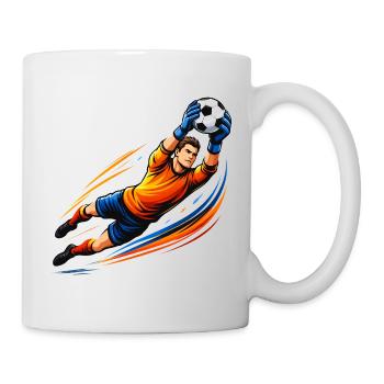 Torwart Shirt Fußball Keeper Save Soccer  - Tasse - Weiß - Rechts