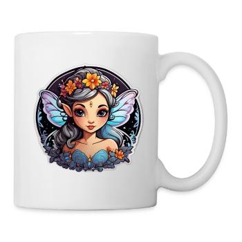 Nachtaktive Blumenfee - Tasse - Weiß - Rechts