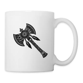 Indische Axt - Tasse - Weiß - Rechts