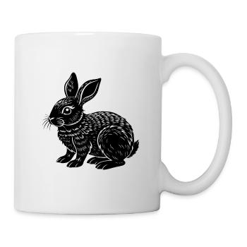 Petit lapin mignon - Mug blanc - blanc - Droite