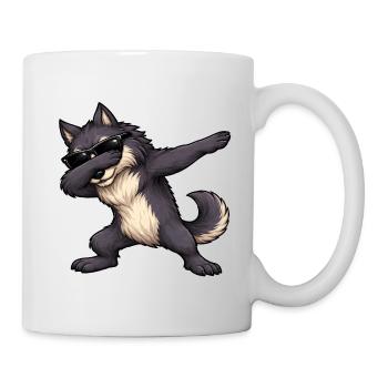 Dabbing Werwolf - Tasse - Weiß - Rechts