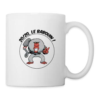 20/20, le babouin ! - Mug blanc - blanc - Droite