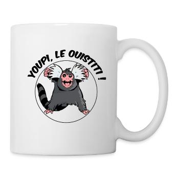 Youpi, le ouistiti ! - Mug blanc - blanc - Droite