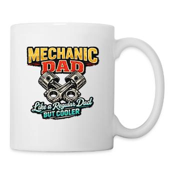 Mechanic Dad – Cooler Dad Spruch - Tasse - Weiß - Rechts