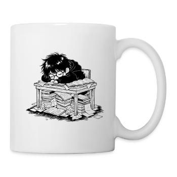 Student Out of Bed Sleep Office Books - Mug - white - Right