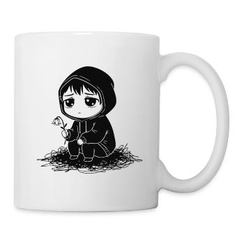 Child Hoodie Faded Flower Sadness - Mug - white - Right