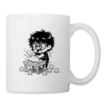 Child Anger Zerrissen Buchstudien - Tasse - Weiß - Rechts
